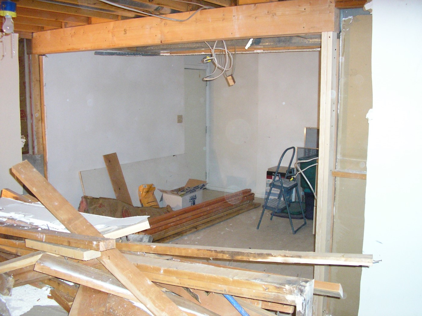 Beam Addition and Wall Opened